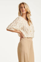 Ines | Blusa blanco roto